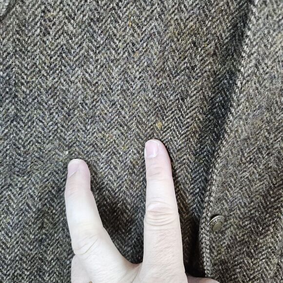 John Rich Bros Woolrich Men's Heavy Coat Brown Size XL 85% Wool Lined Hooded - Picture 7 of 16